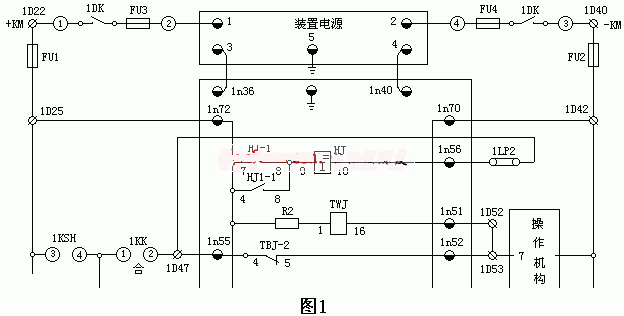 高压开关柜控制原理图